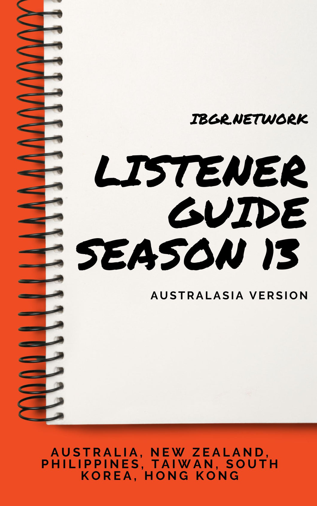 [EBOOK] Season 13 Listener Guide 13.3 - Australasia Version